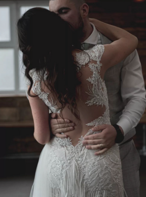 Ivory Beaded & Corded Lace - Infinity