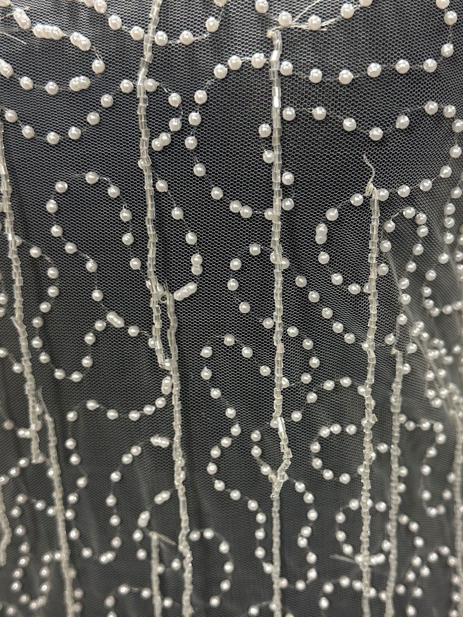 Ivory Beaded Lace - Dido