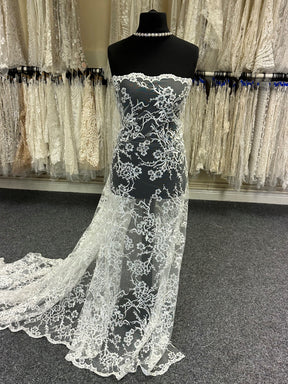 Ivory Embroidered Lace - Fayette