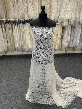 Ivory Beaded Lace - Lia