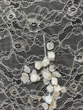 Ivory 3D Raschel Lace - Lyrex