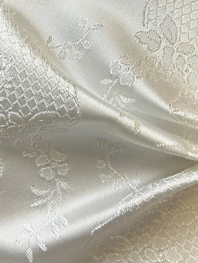 Ivory Jacquard Fabric - Antwerp