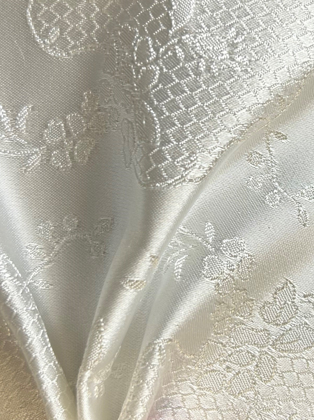 Ivory Jacquard Fabric - Antwerp