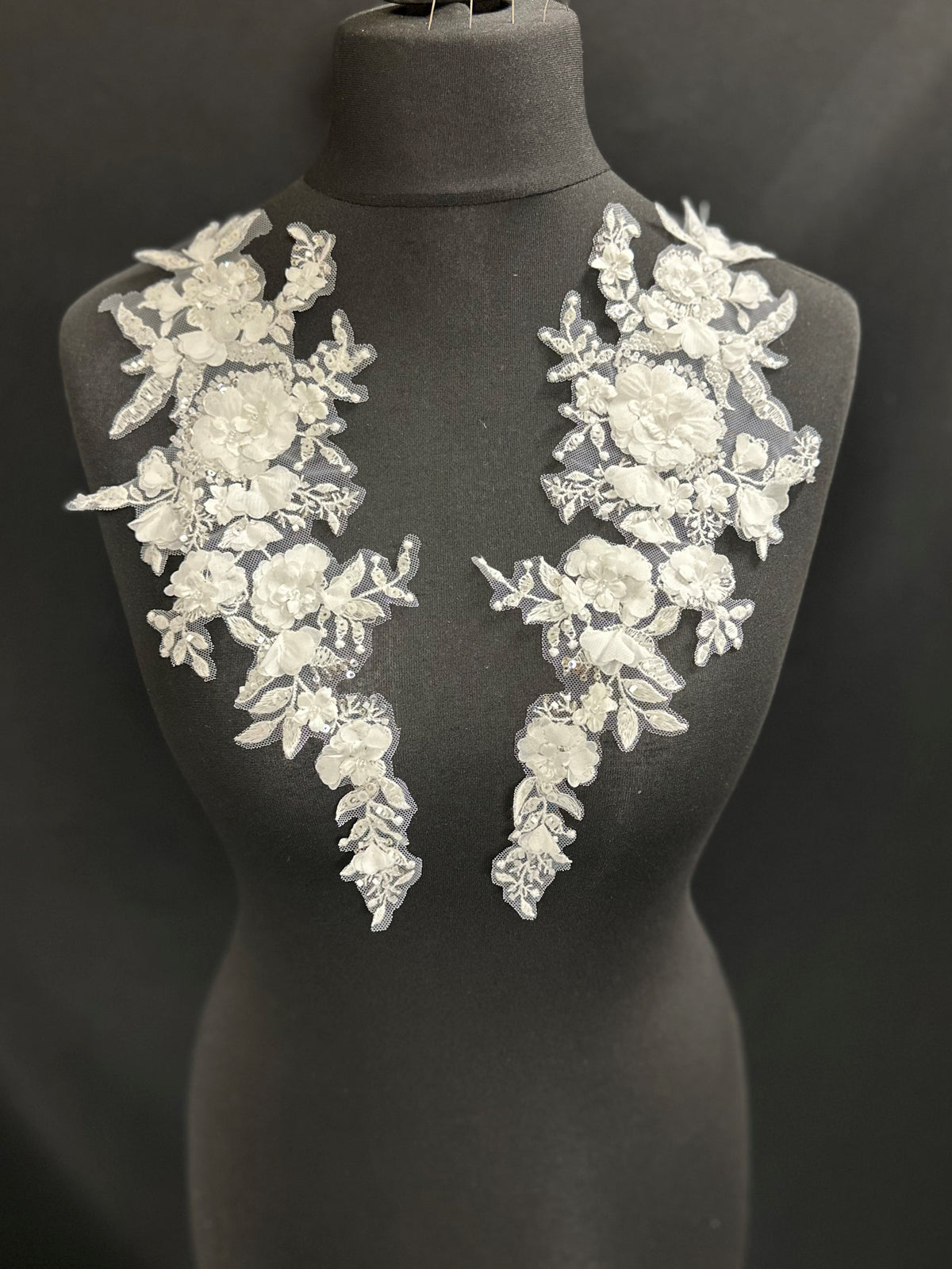 Ivory Bridal Lace Appliques - Helianthus