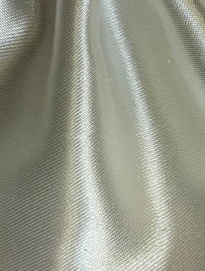 Ivory Polyester Satin - Ascot