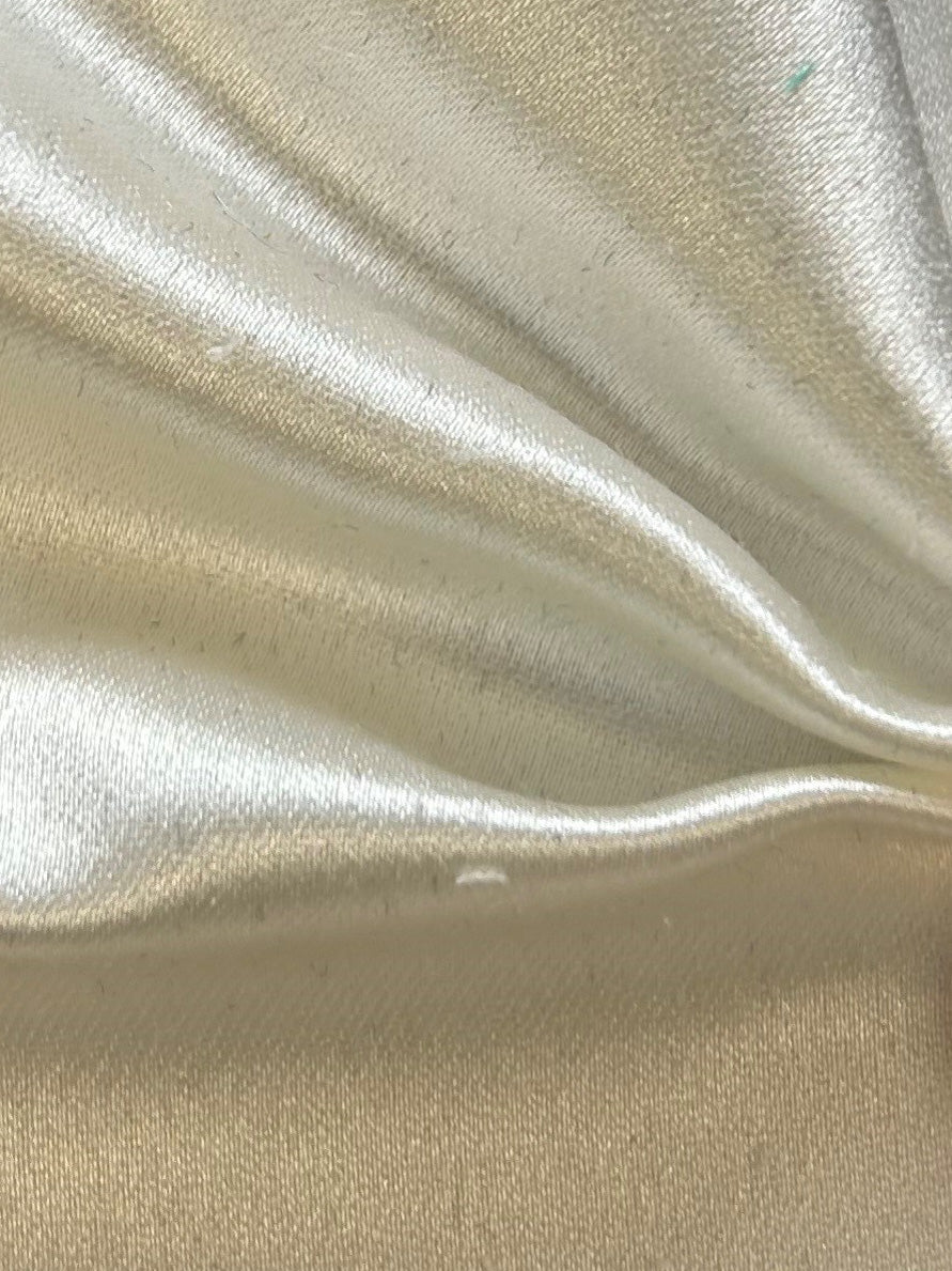 Ivory Silk/Cotton Satin - Drama