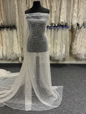 Ivory Embellished Tulle - Vitality