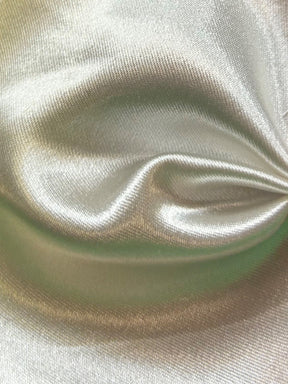 Ivory Polyester Stretch Satin - Courage