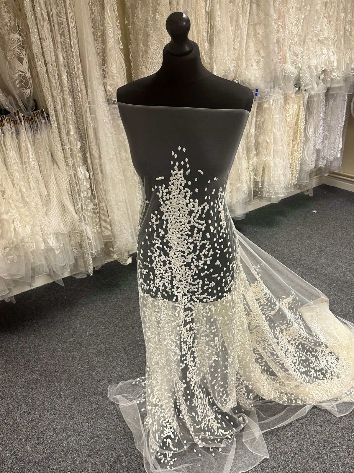 Ivory Embroidered Lace - Gabby