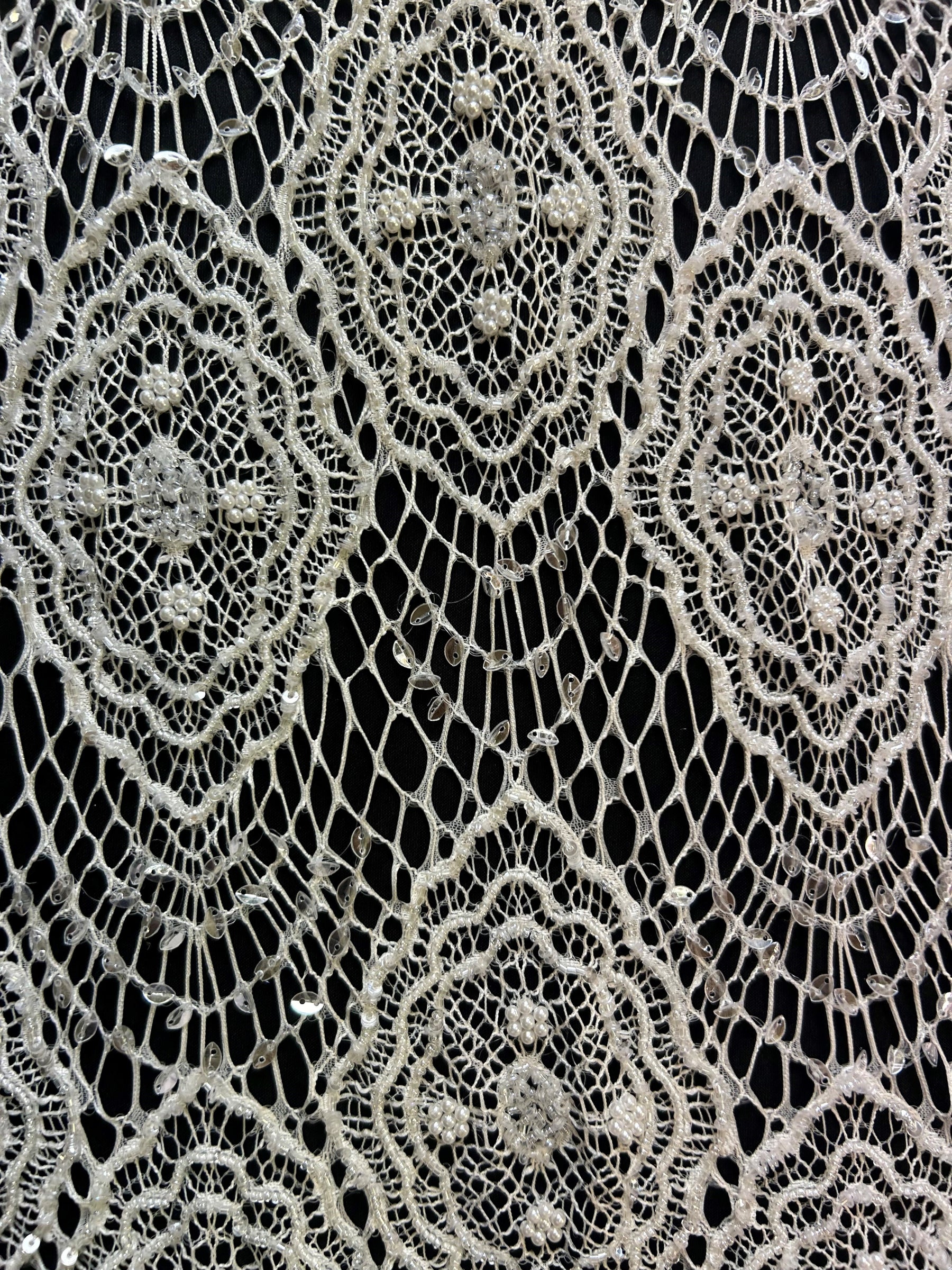 Ivory Beaded Lace - Ivy