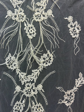 Ivory Embroidered Lace - Jessamine