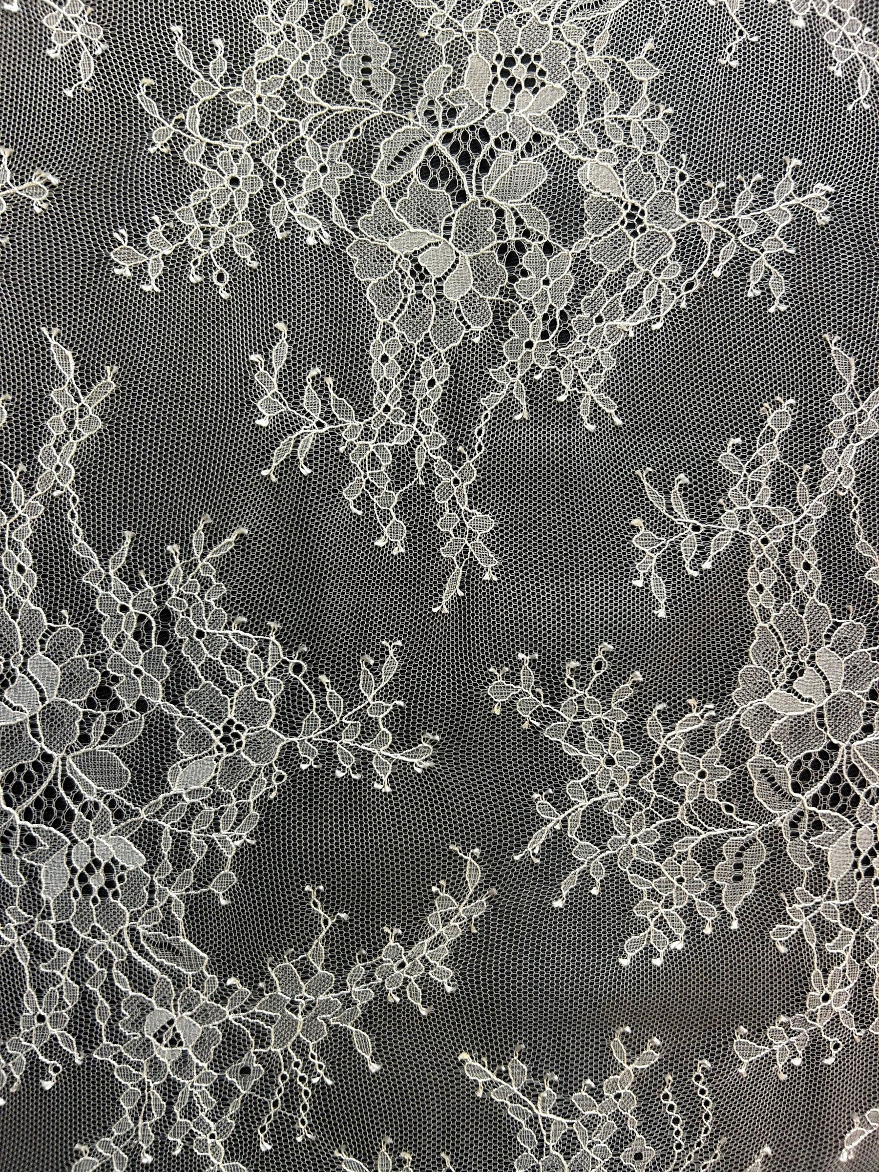 Ivory Raschel Lace - Katherine