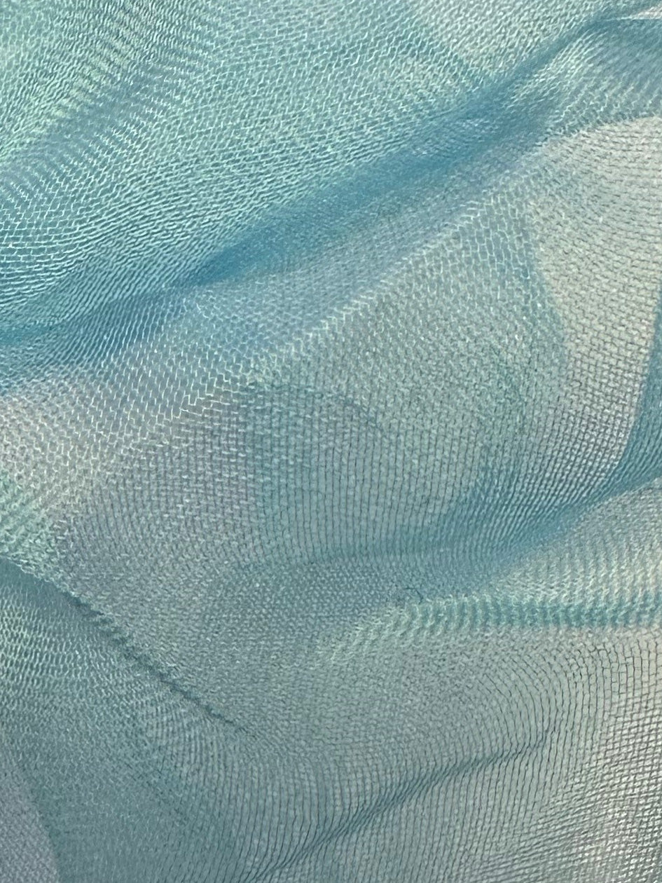 Lake Blue Silk Chiffon - Tempest