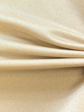 Latte Stretch Polyester Satin - Confidence