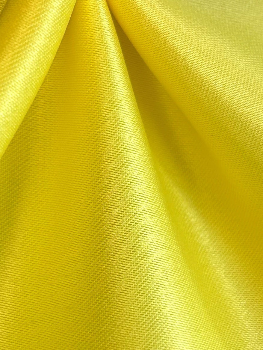 Lemon Polyester Satin - Majestic
