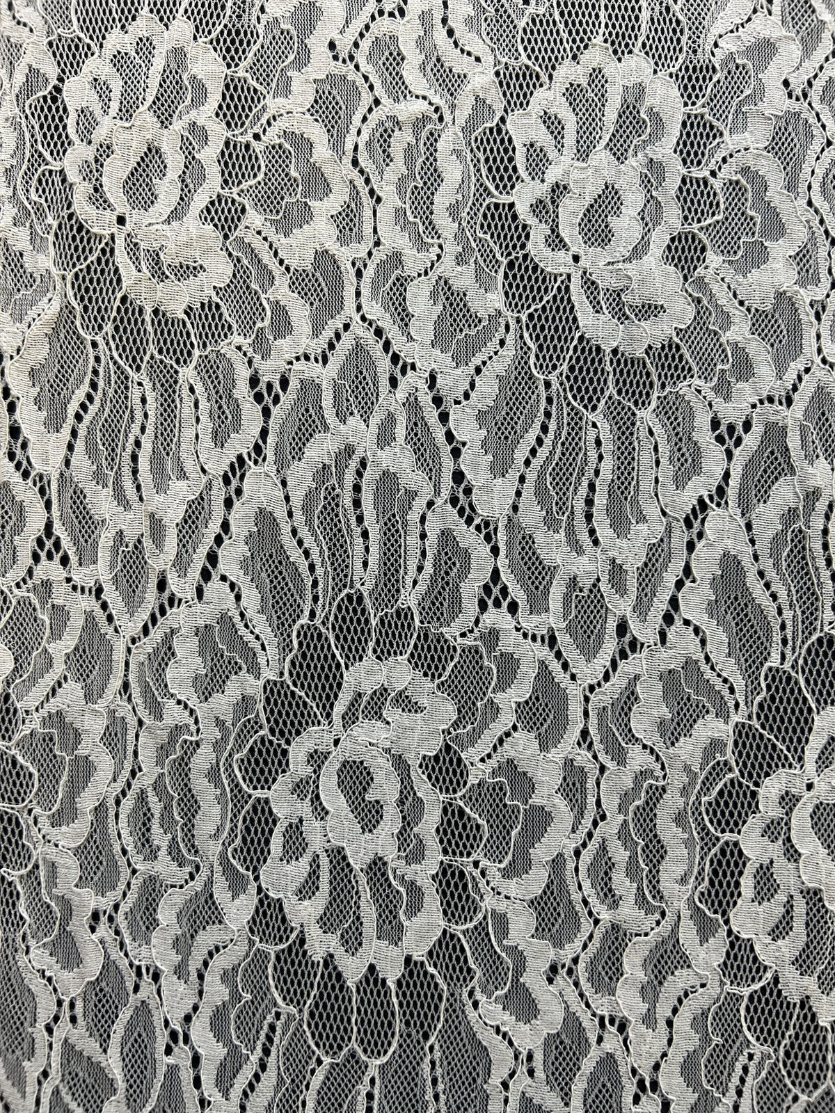 Ivory Corded Raschel Lace - Lesidi