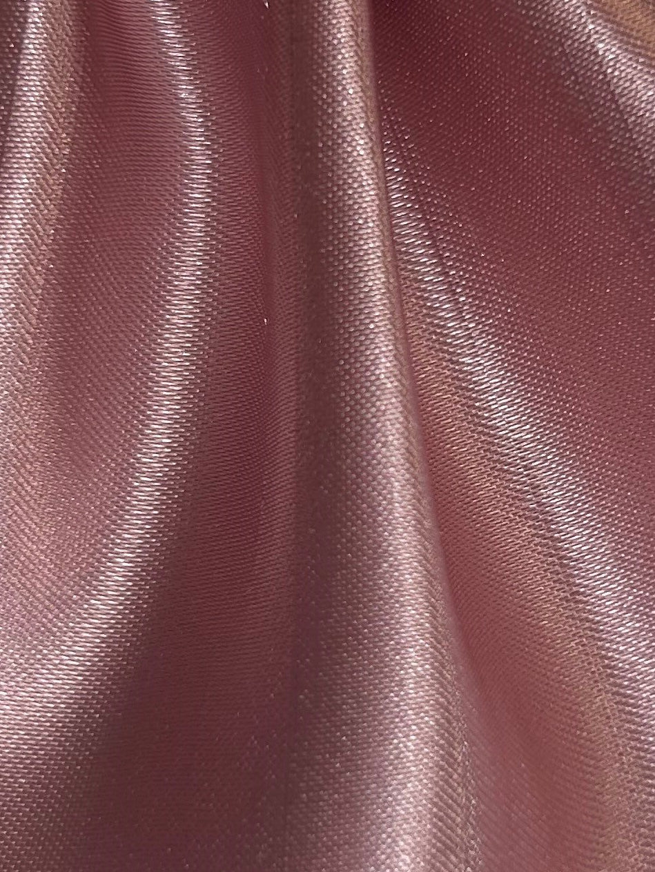 Light Rose Polyester Satin Backed Dupion - Clarity