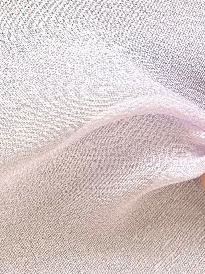 Lilac Silk Georgette - Shimmer