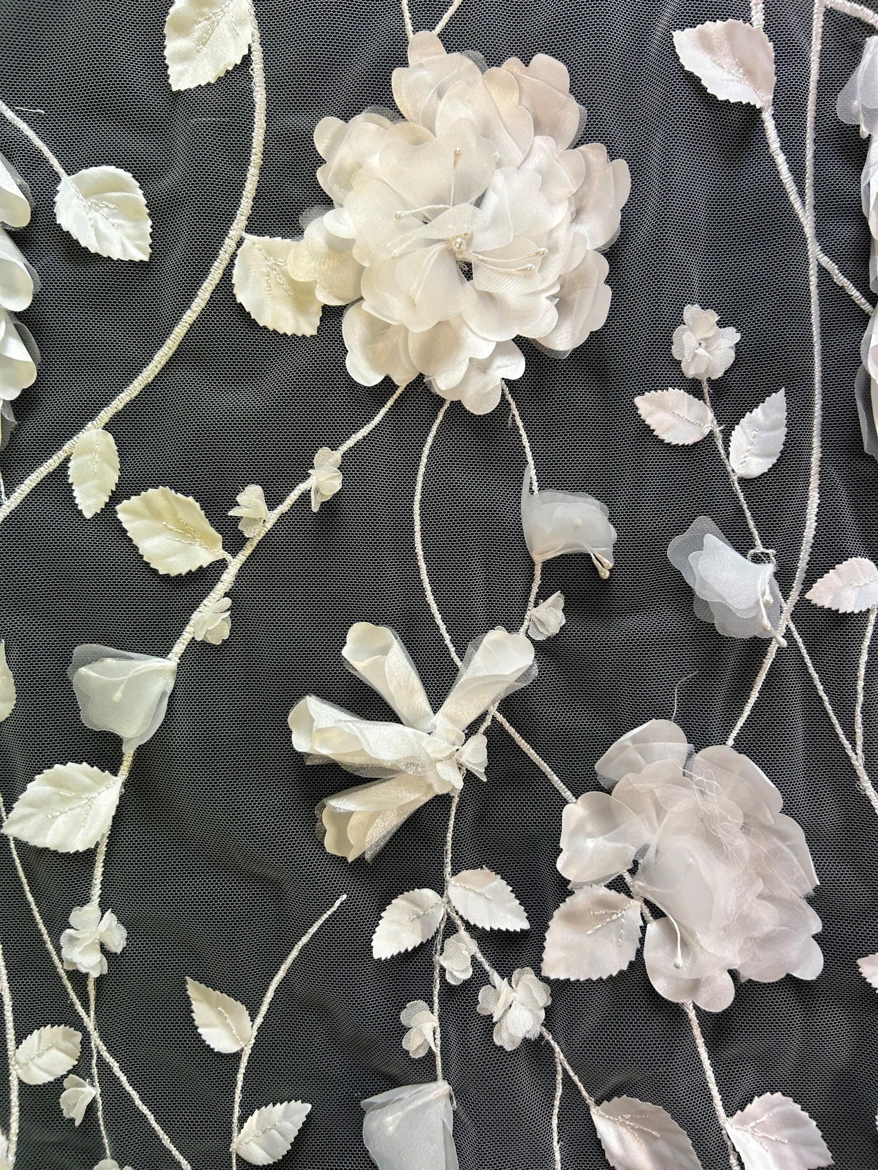 Ivory 3D Floral Lace - Loveleen