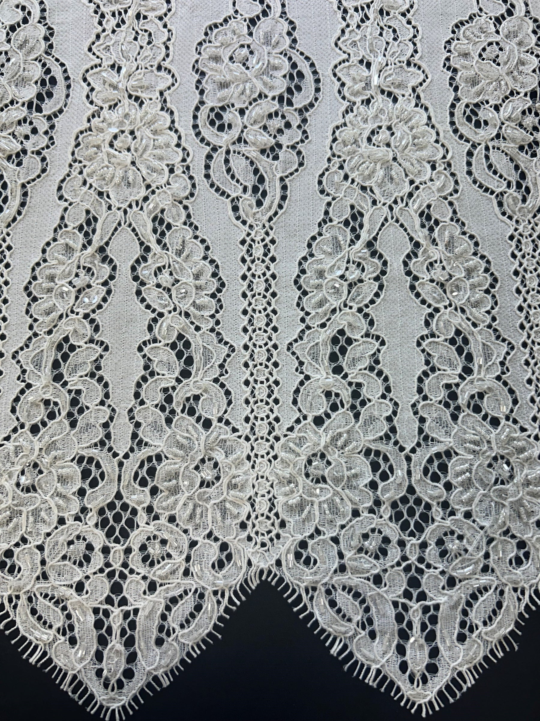 Ivory Beaded Lace - Magnolia