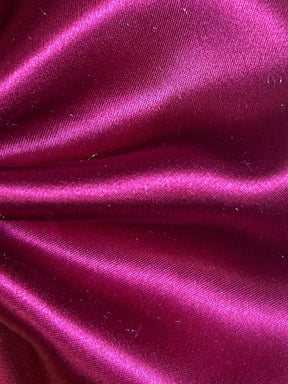 Maroon Silk Satin - Magnifique