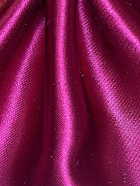 Maroon Silk Satin - Magnifique