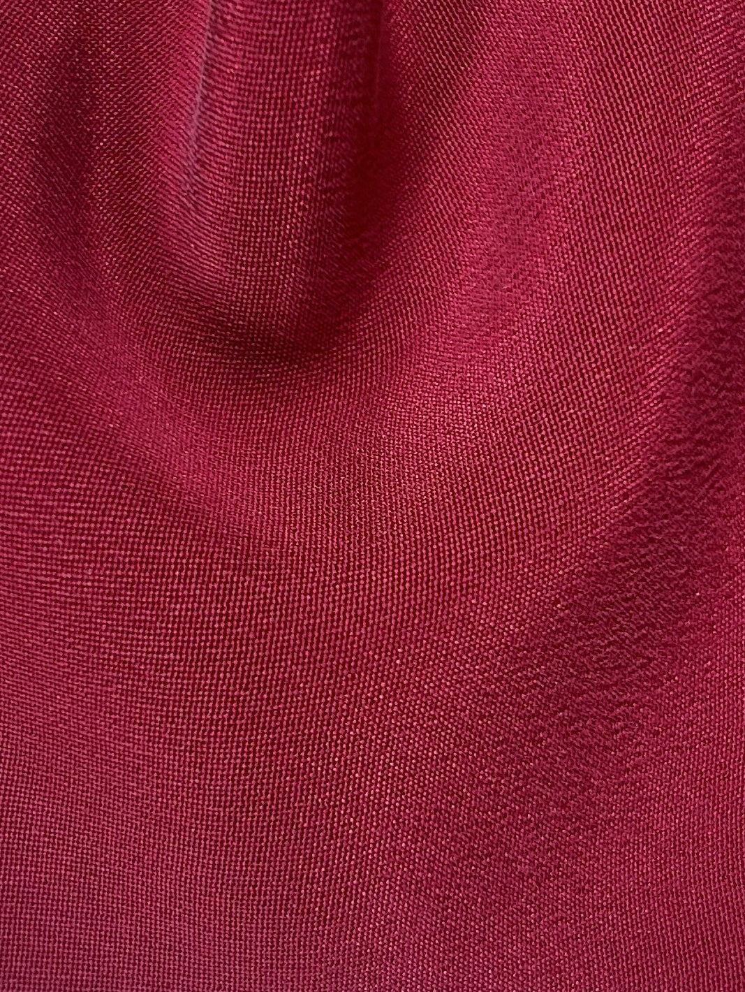 Maroon Silk Double Crepe - Tantalise