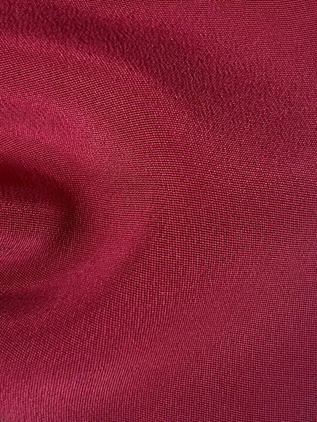 Maroon Silk Double Crepe - Tantalise