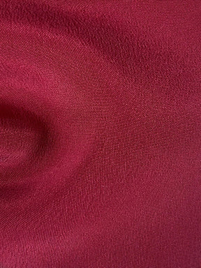 Maroon Silk Double Crepe - Tantalise