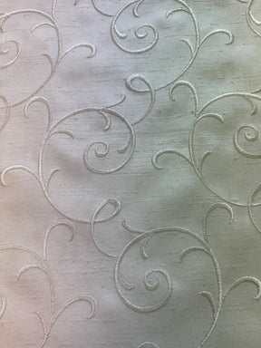 Ivory Embroidered Waistcoat Fabric - Miami