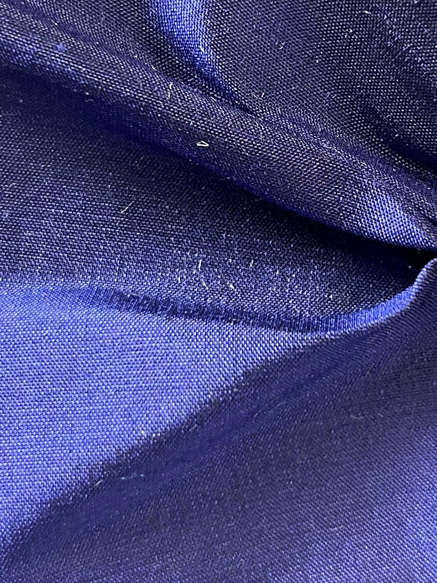 Midnight Blue Silk Dupion - Masquerade