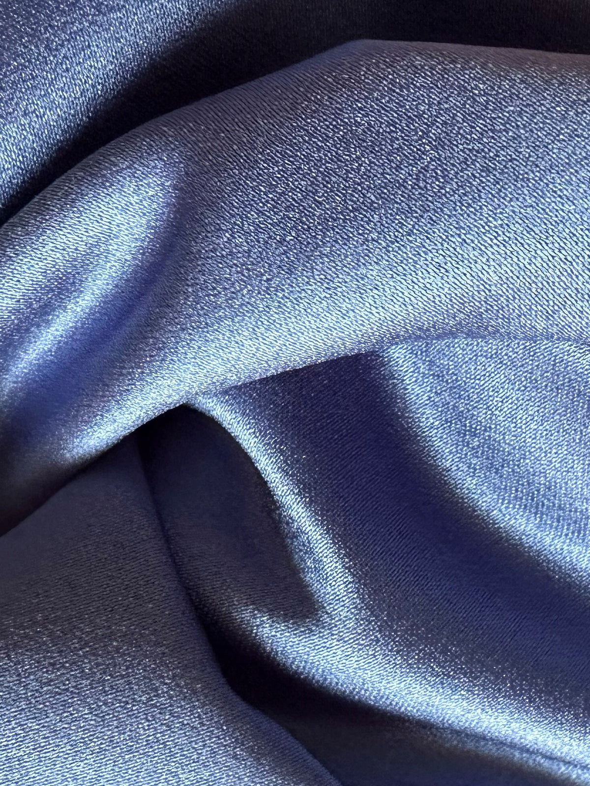 Mineral Blue Polyester Duchess Satin - Contessa