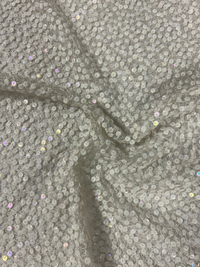 Iridescent Ivory Couture Embroidery - Moondust