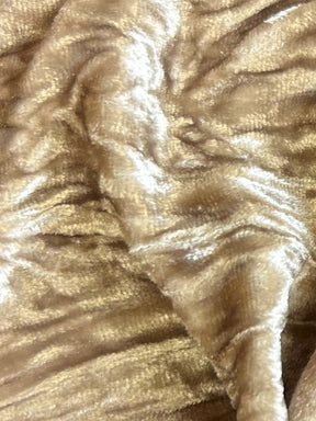 Mushroom Silk Velvet - Ruffle