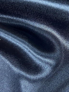 Navy Acetate Viscose Satin - Devotion