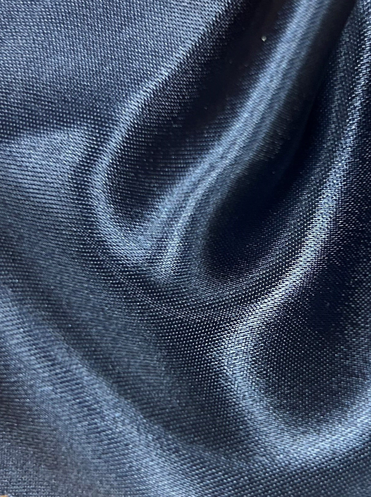 Navy Acetate Viscose Satin - Devotion