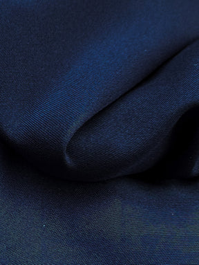 Navy Polyester Satin - Hubris