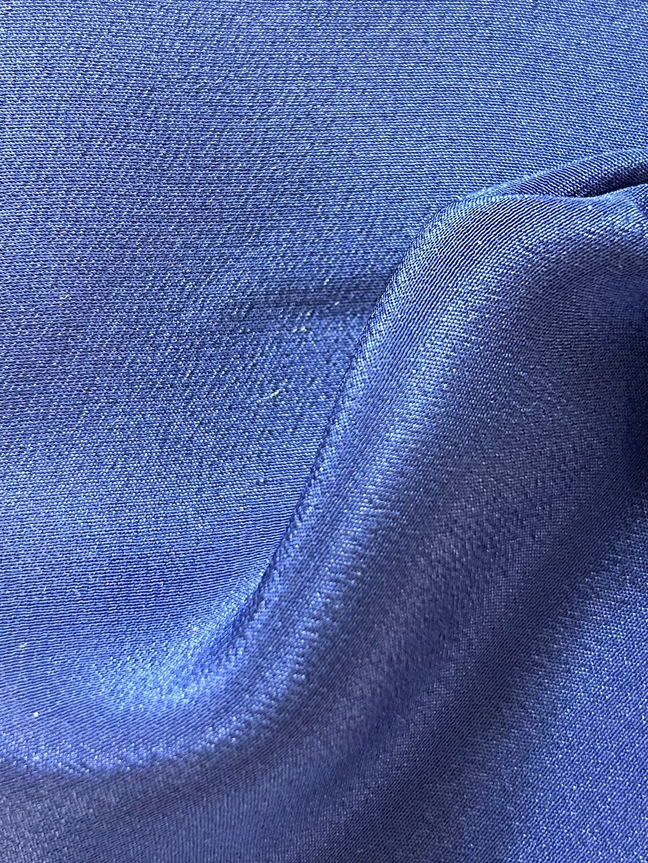 Navy Silk Crepe de Chine - Nobility