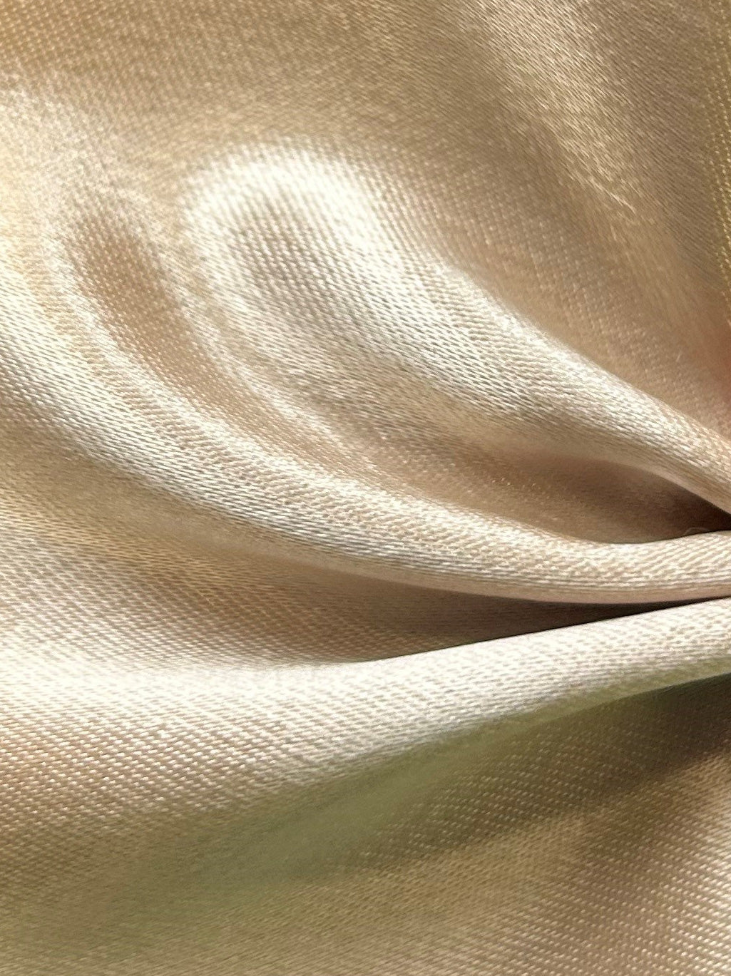 Nude Polyester Stretch Satin - Courage