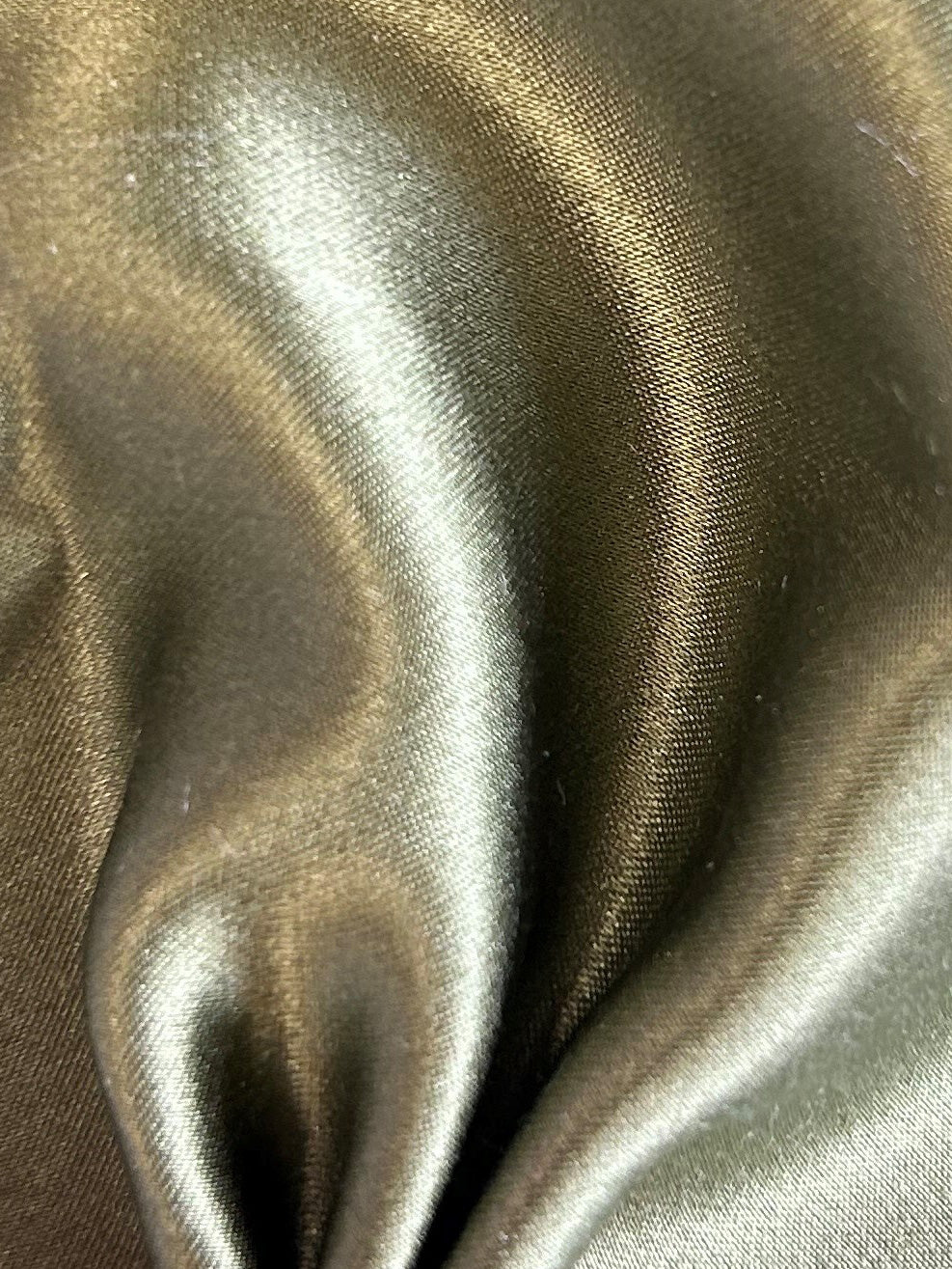 Olive Silk Satin - Magnifique