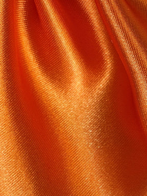 Orange Polyester Satin - Ascot