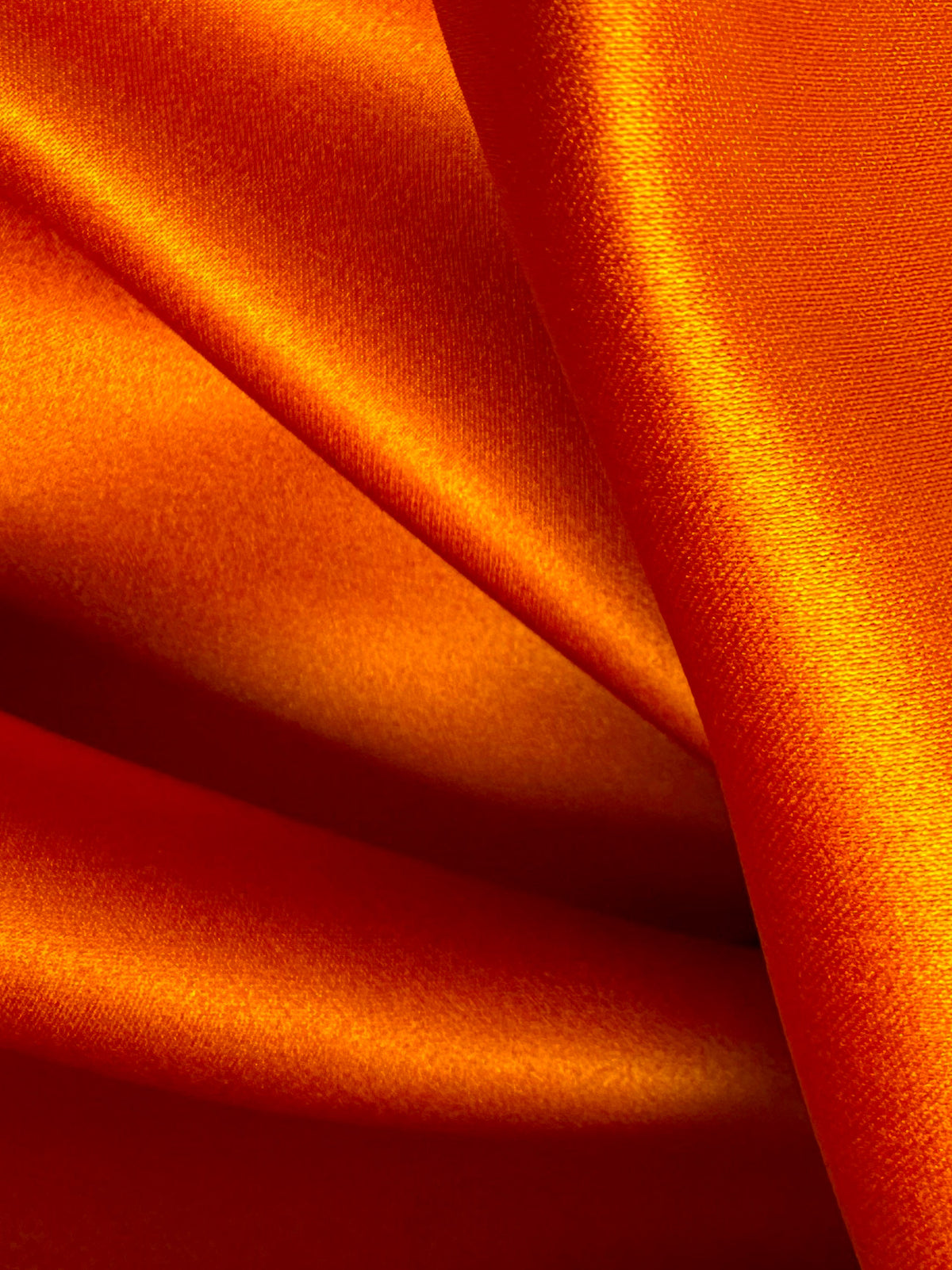 Orange Polyester Satin - Contessa