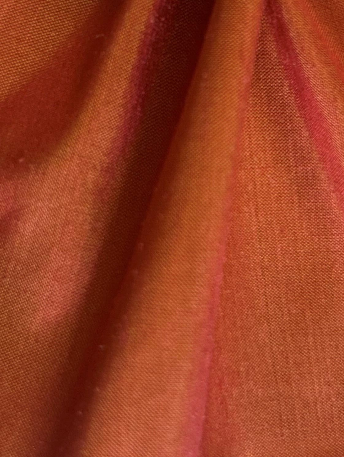 Burnt Orange Silk Dupion - Distinction