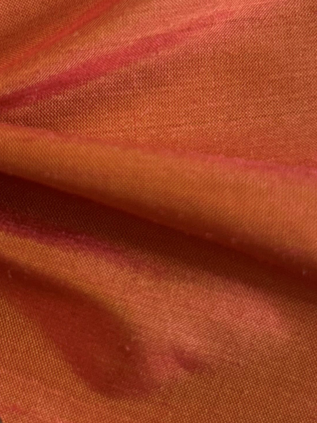 Burnt Orange Silk Dupion - Distinction