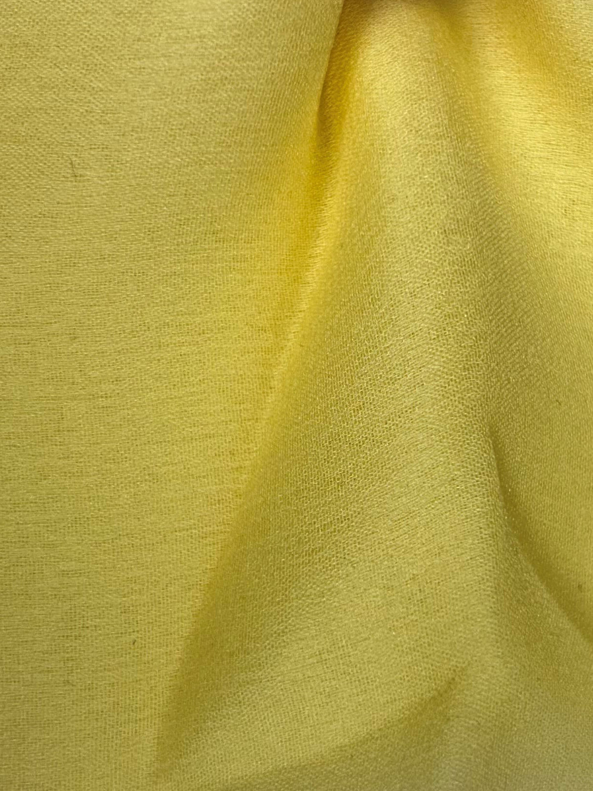 Pale Yellow Silk Chiffon - Tempest