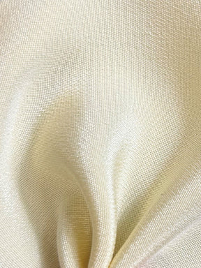 Pale Yellow Silk Double Crepe - Tantalise