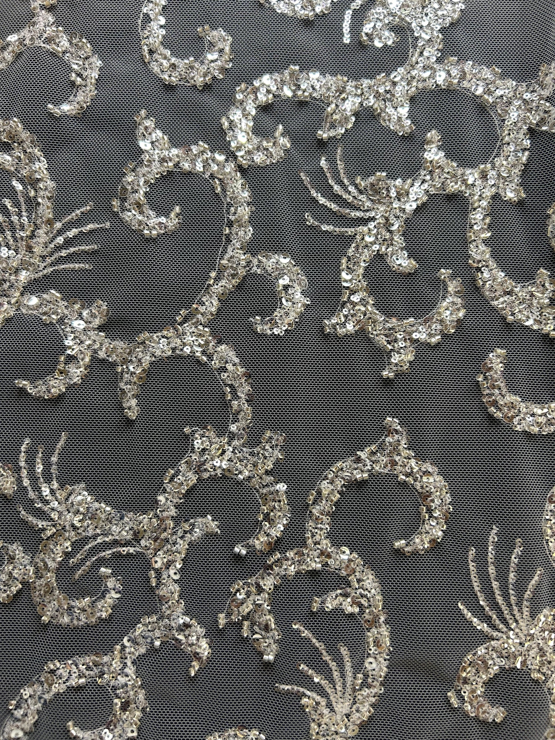 Ivory Sequin Lace - Paradeena