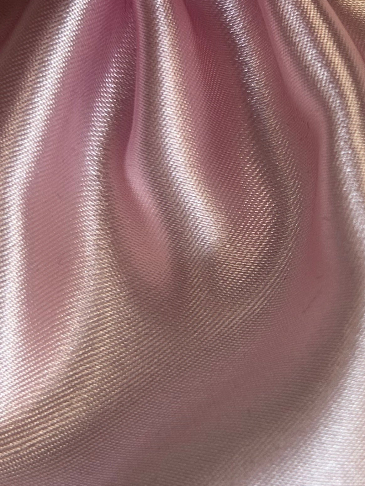 Pink Polyester Satin - Ascot