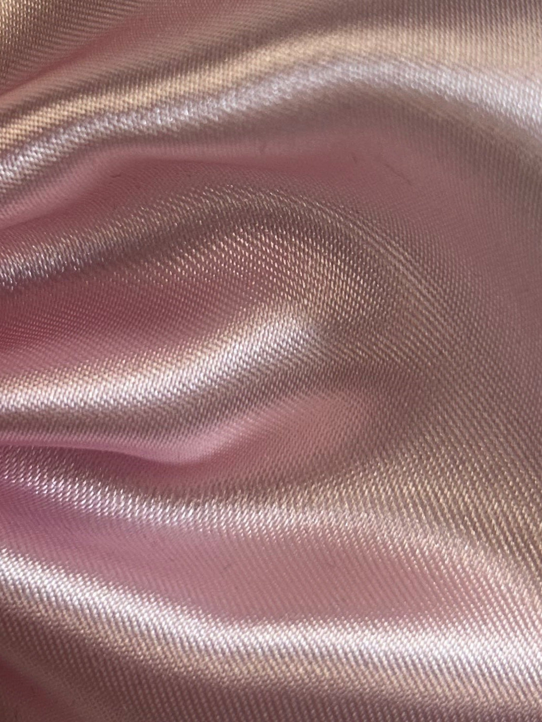 Pink Polyester Satin - Ascot