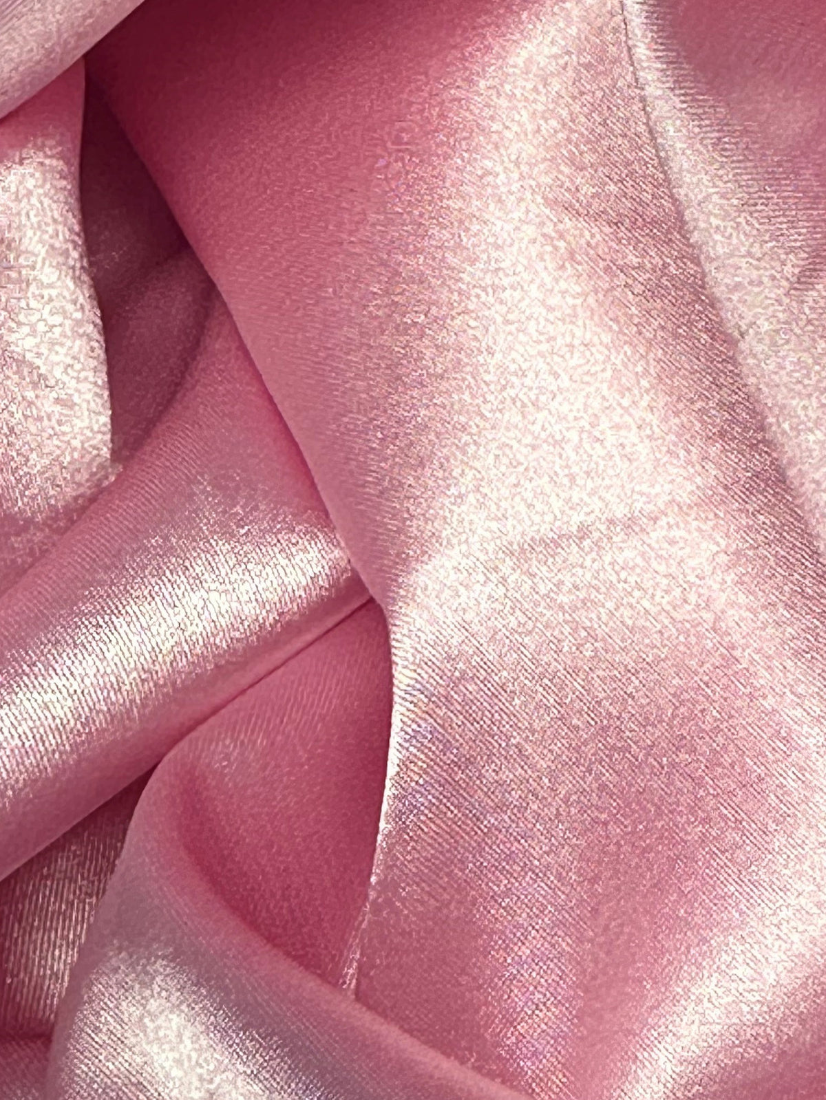 Pink Polyester Stretch Satin - Empathy